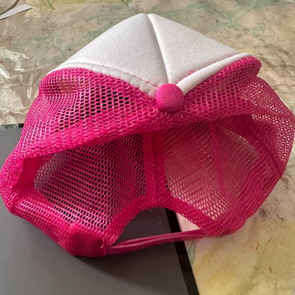 Vans Off The Wall Vintage Pink Trucker Snapback Hat Otto Collection Polyester Ny - Picture 2 of 4